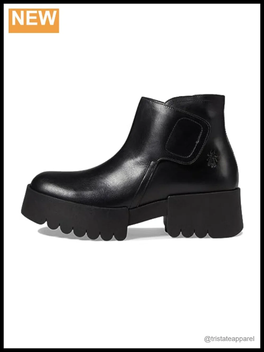 Leather Ankle Bootie Block Heel Zip Closure Water Resistant Handmade Shoes